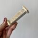 Set of 10 vintage art deco knife holders in white and gold ceramic