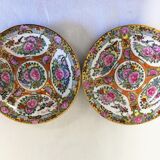 Asian Porcelain Plates Floral Decor