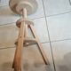 Raw wood furniture stool