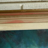 Oil on canvas framed fruit cup