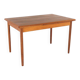 Extendable rectangular dining table "Horsbyg" - Danish design in teak