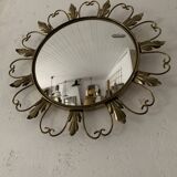 Round vintage witch mirror