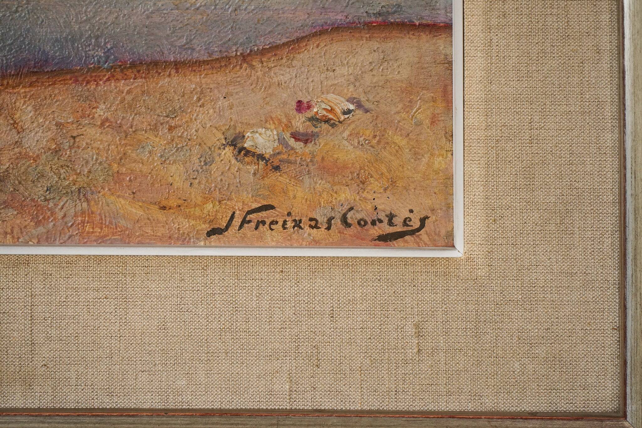 Post Impressionist - Framed beach scene - Jordi Freixas Cortes