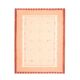 1970s Vintage Turkish Oushak Handmade Wool Cotton Orange Area Rug 173x223