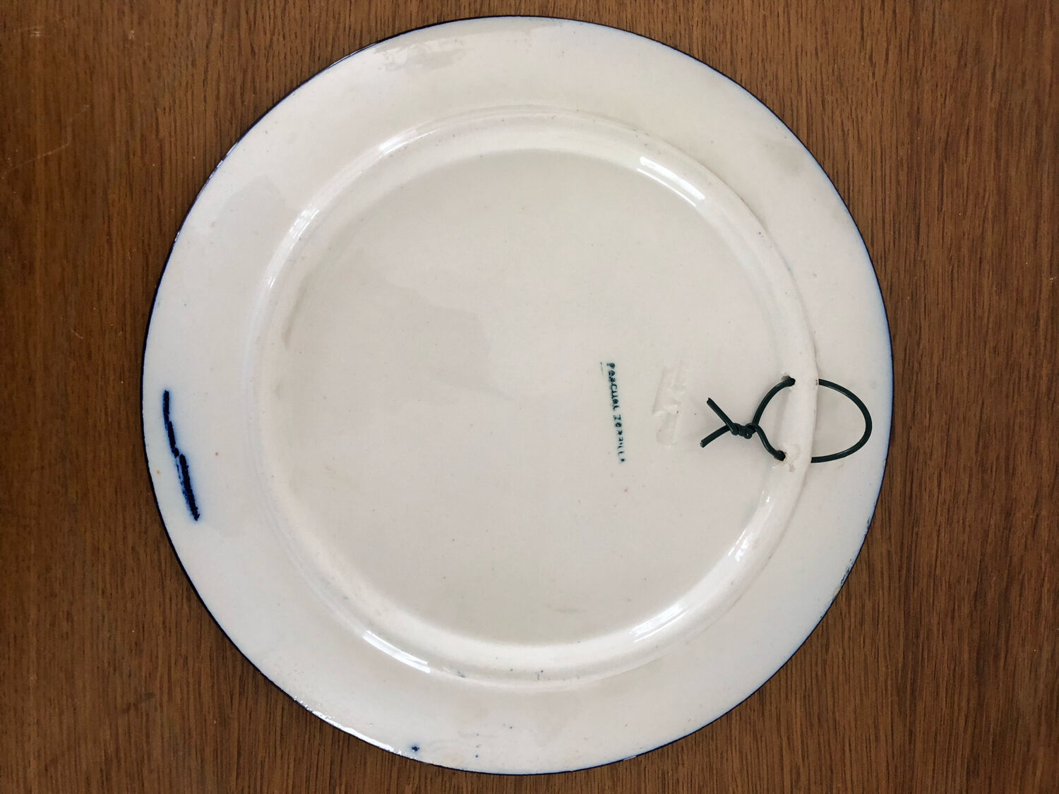 Decorative ceramic plate Pascual Zorrilla
