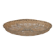 Compartmentalized dish in chiseled glass