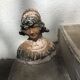 Bust young girl, old plaster