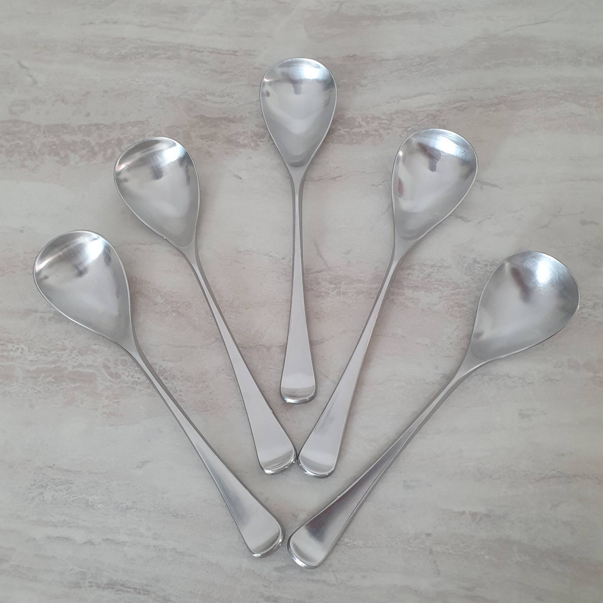 5 Large Spoons Guy Degrenne Cobra collection