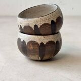 Set of ceramic bowls by Gabriel Fourmaintraux from the 1950s.