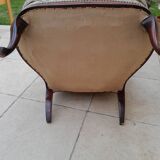 Paire de fauteuils bergère ancienne vintage