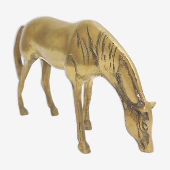 Vintage brass horse 22cm