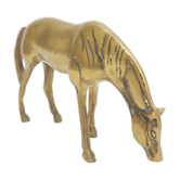 Vintage brass horse 22cm