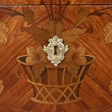 Small marquetry chest of drawers, Louis XV style – early 20th century