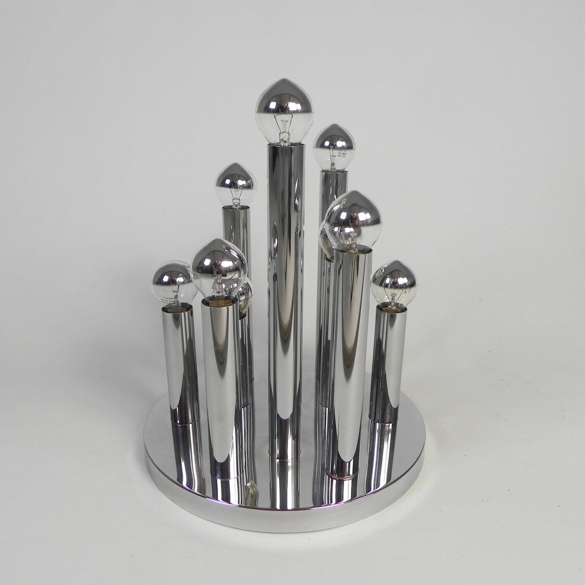 Sciolari 9-light ceiling lamp for Boulanger, 1970s