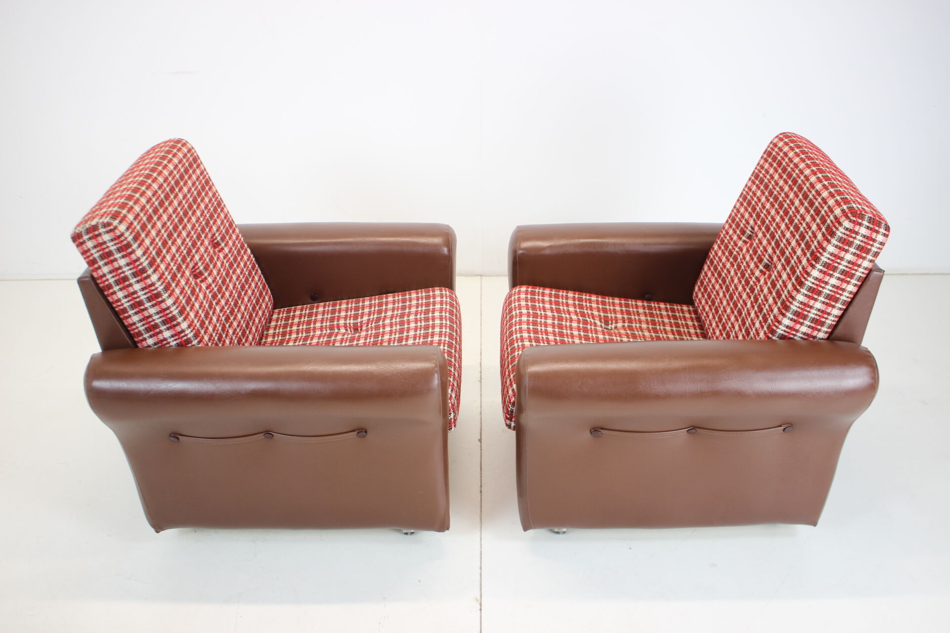 Pair of Mid-century Design Armchairs,Czechoslovakia,1960's.