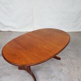 Vtg mid century g plan fresco teak extending 4 - 6 seat oval dining table retro