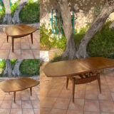 Coffee table with sirca system in oak from the 50s