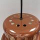Mini poker hanging lamp in original brown colour by Jo Hammerborg 1977.