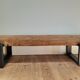 Meuble bas style industriel en chêne