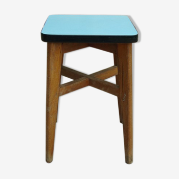 Formica and wooden stool