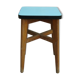 Formica and wooden stool