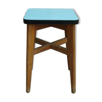 Formica and wooden stool
