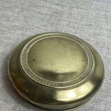 Boîte en verre moulé et laiton