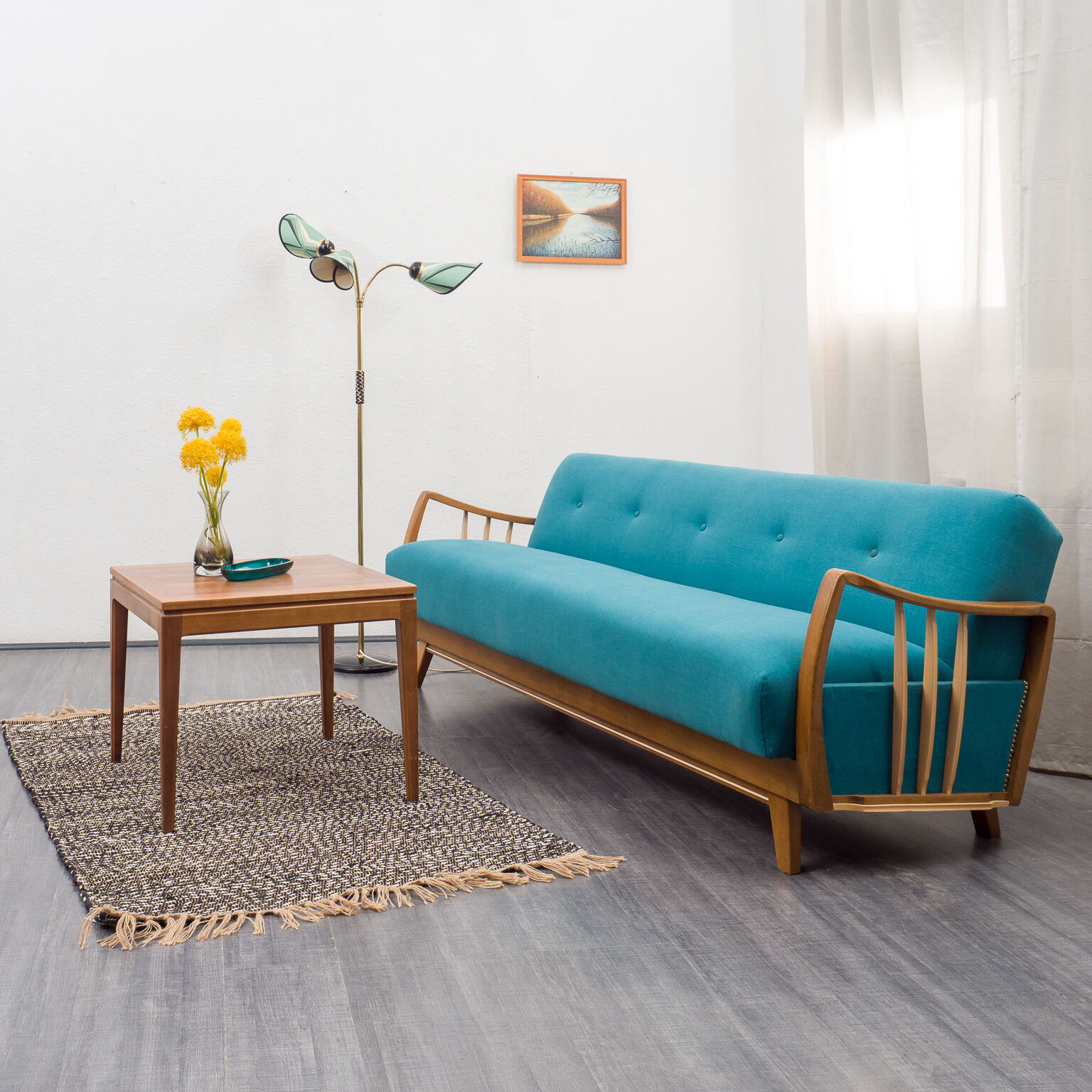 Sofa 50s, convertible, renovated