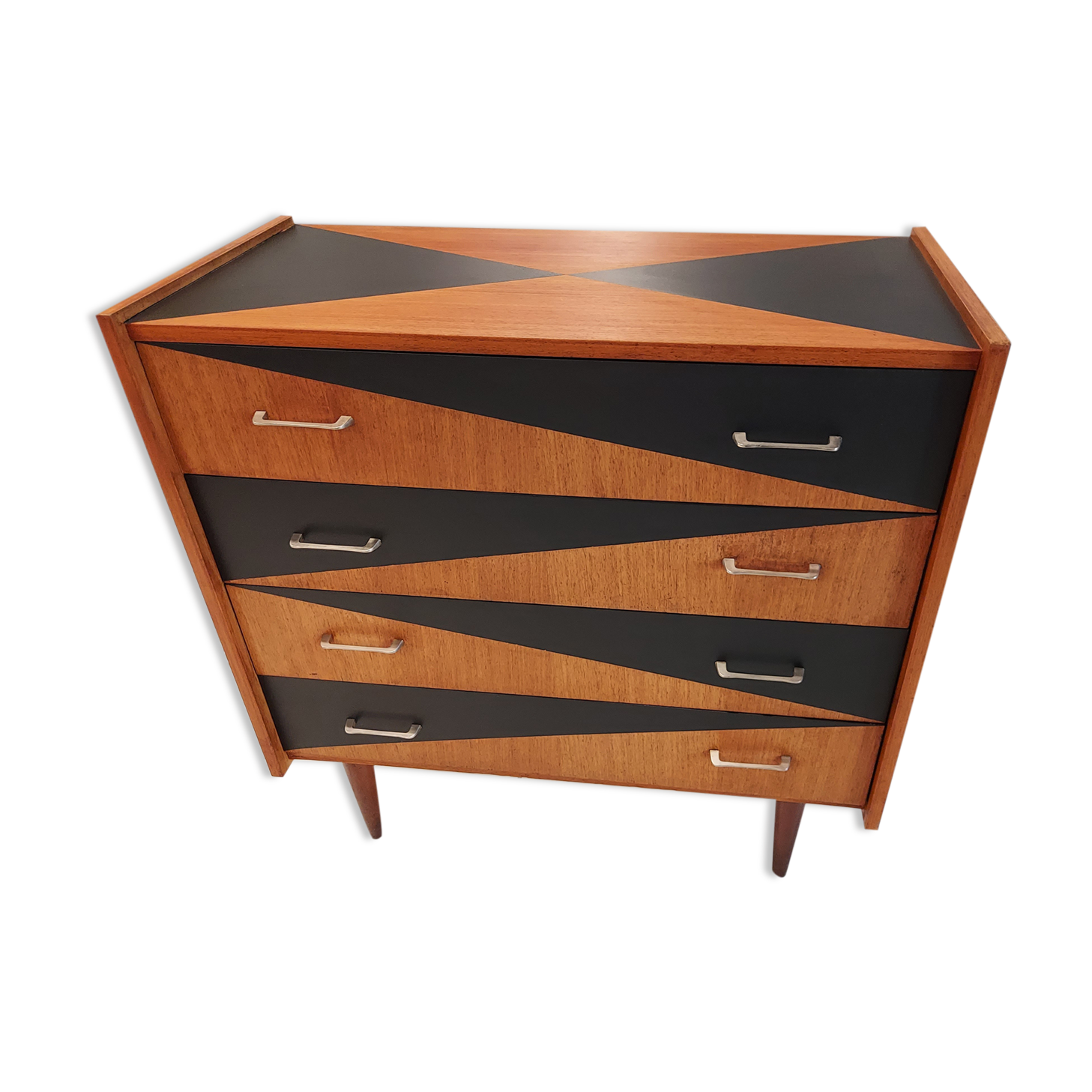 Vintage Scandinavian teak chest of drawers 1960s