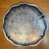 Plat circulaire festonné en étain jean baptiste oudart