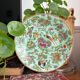 Antique celadon porcelain plate from Canton, China (1820-1850)