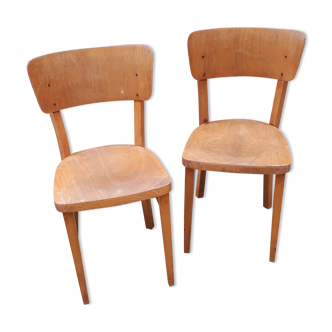 Pair of bistro chairs by Thonet