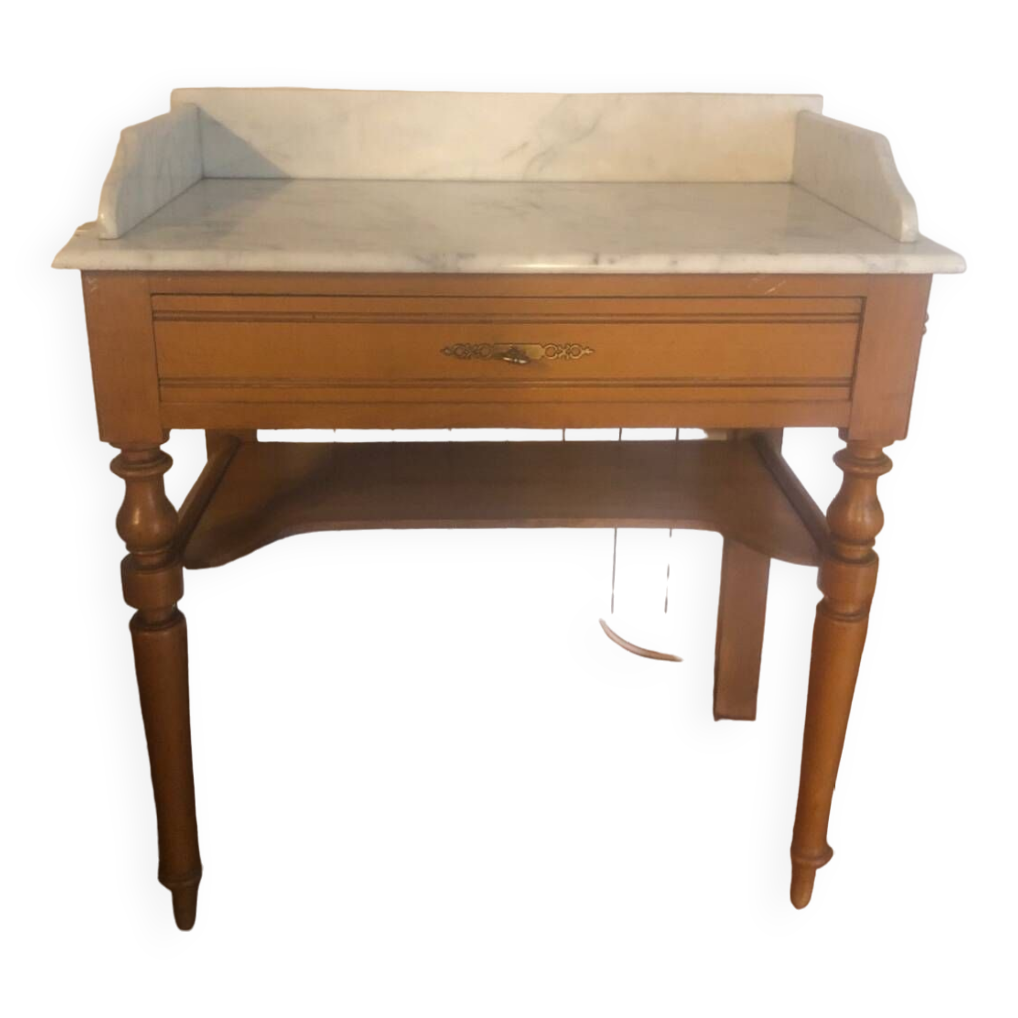 Marble dressing table and drawer