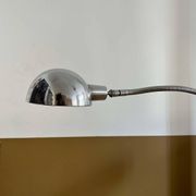 Lampe de bureau orientable, métal chromé, France 1940