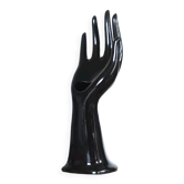 Hand ring vase black soliflore