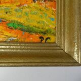 Vintage oil painting on canvas