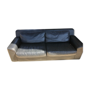 Canapé cuir noir