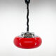 Mid century red pendant by Harvey Guzzini for Meblo, Italy