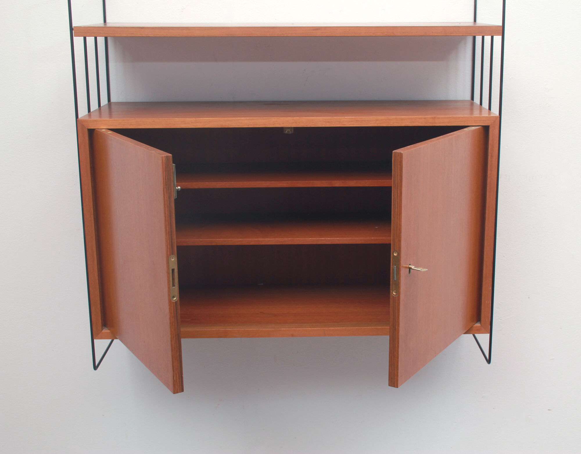 1960s wall unit in walnut, WHB Germany