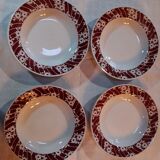 4 Amandinoise soup plates