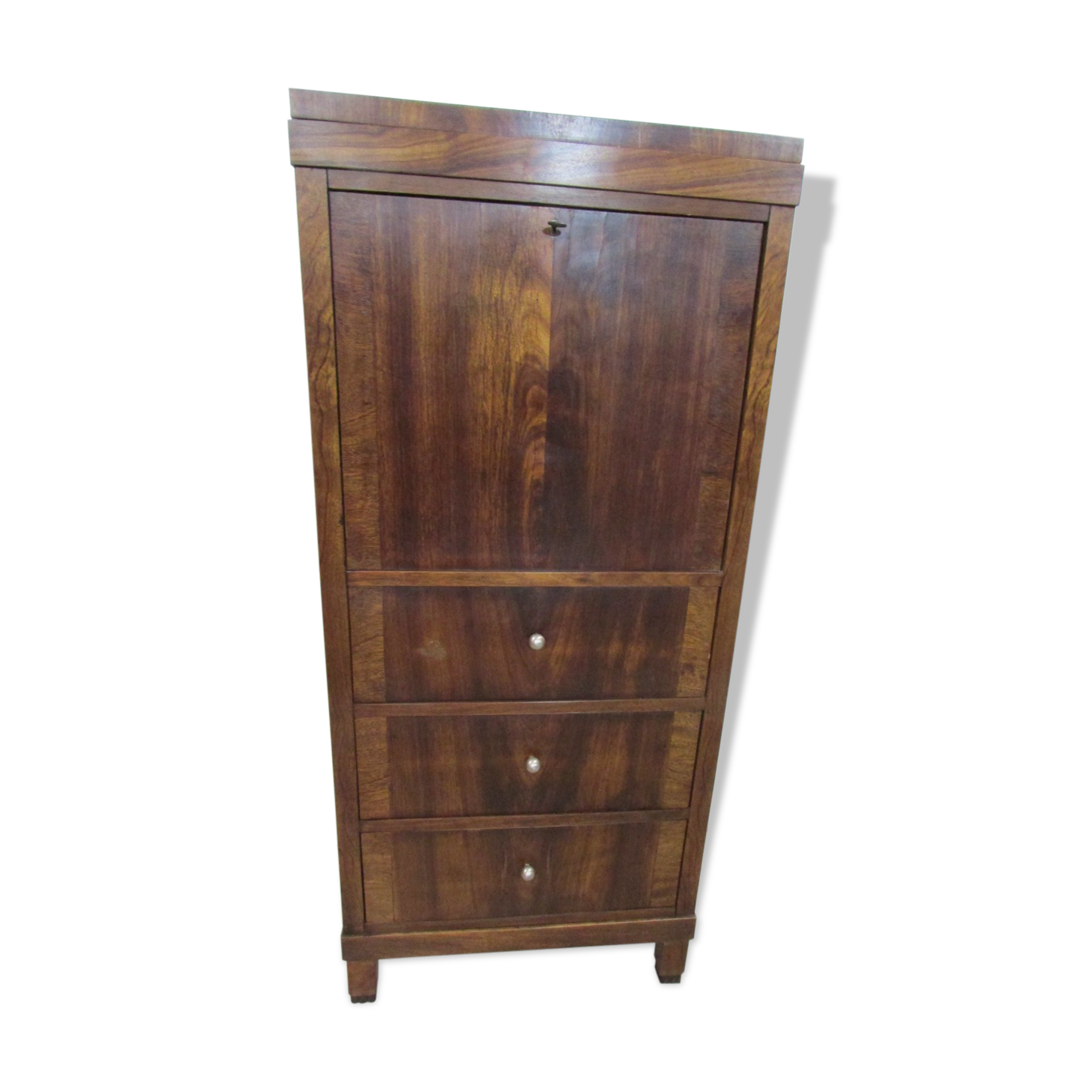 Flip top art deco writing desk