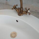 Toilet table on marble with cacker