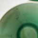 Two celadon crackle effect deep plates