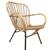 Rattan chair by Rohe Noordwolde, 1960