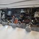 Antique aluminum coat rack with 5 hooks