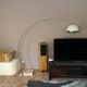 Arc Guzzini floor lamp. 1970. Italy. Marble base.
