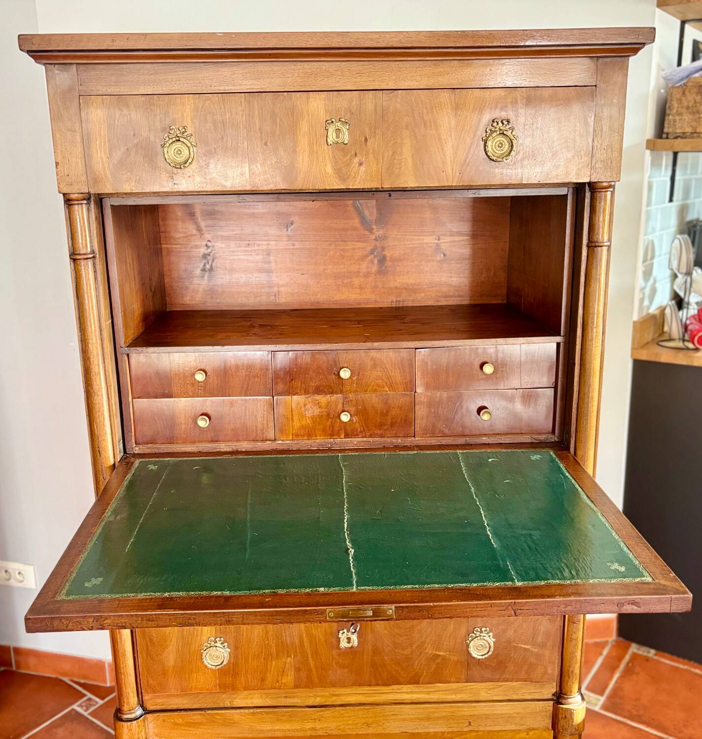 Secrétaire Empire en noyer