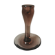 Bougeoir verre fumé