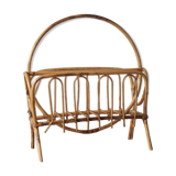 Old rattan magazines rack