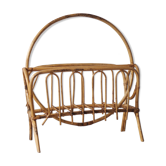 Old rattan magazines rack